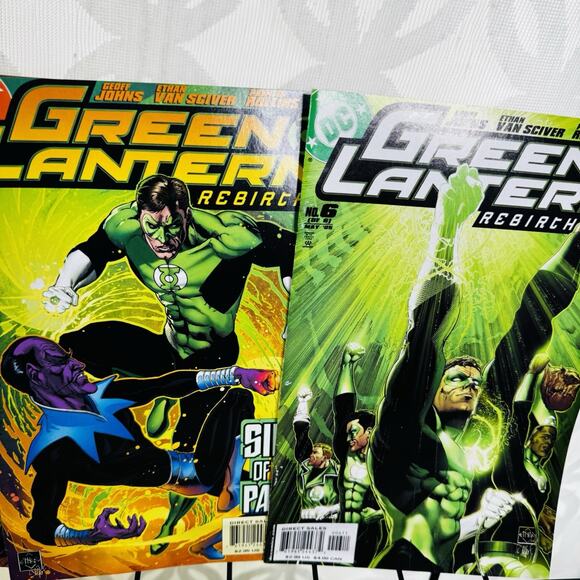 Green Lantern Rebirth 1-6 & GL Corps Recharge 1-4 Lot Geoff Johns - Picture 4 of 7